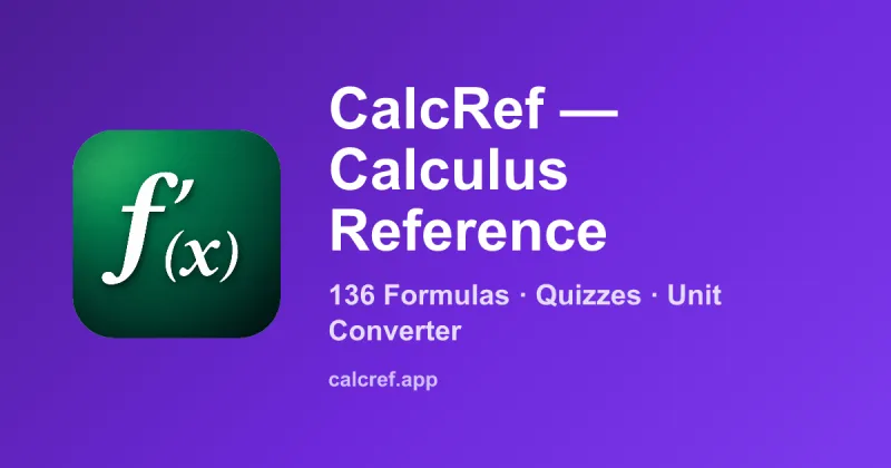 Screenshot of CalcRef